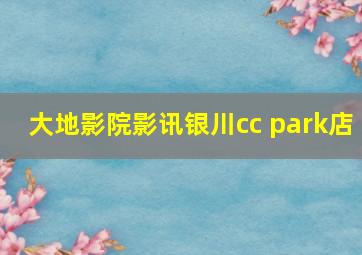 大地影院影讯银川cc park店